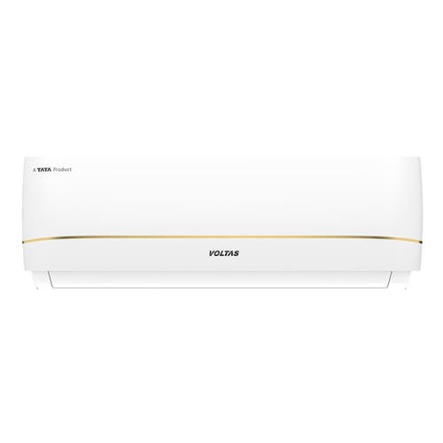 Voltas 1.5 Ton 3 Star Inverter Split AC | Copper | 4-Step Adjustable Mode | Turbo Cooling | High Ambient Cooling | Anti-Dust Filter (183INV Vertis Zenith Gold, White, 2026 Model)