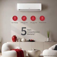 Hitachi 1 Ton 2 Star Inverter Split AC | 4 Way Swing | Anti-Bacterial SuperFine Mesh Filter | Silent Mode | Copper Condenser (RASB312PCAIBA11TSPL, 2026 Model - New BEE Rating) White