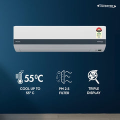 Daikin 1 Ton 5 Star Inverter Split AC | Copper Condenser | Dew Clean Technology | Coanda Airflow | Triple Display | Power Chill Operation (ATKM35XV16, 2026 Model)