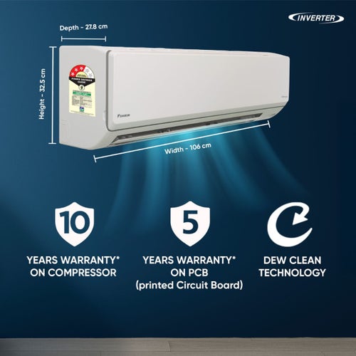 Daikin 2.02 Ton 3 Star Inverter Split AC (FTKL71XV, 2026 Model)