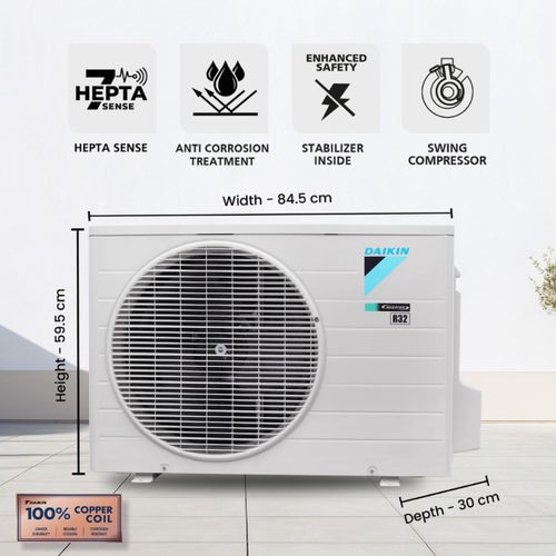 Daikin 2.02 Ton 3 Star Inverter Split AC (FTKL71XV, 2026 Model