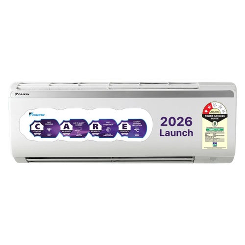 Daikin 1 Ton 2 Star Fixed Speed Split AC | 100% Copper Condenser | PM 2.5 Filter | Power Chill Operation | Coanda Airflow | Econo Mode (FTQ35XV, 2026 Model - New BEE Rating) White