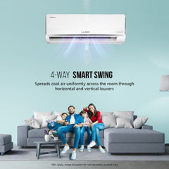 Lloyd 1 Ton 3 Star Inverter Split AC | 6-in-1 Convertible | Smart 4-Way Swing | Wi-Fi Ready | Clean Air Filter | Turbo Cool (GLS12I3ASJSR, 2026 Model)