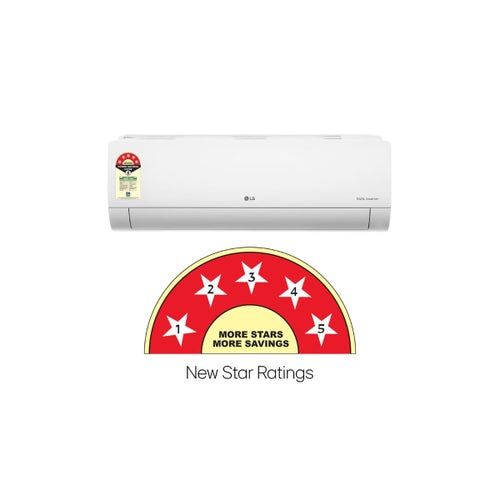 LG 1.5 Ton 5 Star Dual Inverter Split AC | AI Convertible 6-in-1 | Himalaya Cool | 4-Way Swing | Smart Diagnosis (2026 Model - New BEE Rating) White