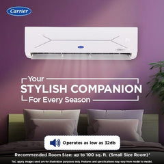 Carrier 1 Ton 3 Star Inverter Split AC | Flexicool 6-in-1 Convertible | Auto Cleanser | Refrigerant Leakage Detector | Copper Condenser (XCELEDGEGXI3SINV1TSPL, 2026 Model)