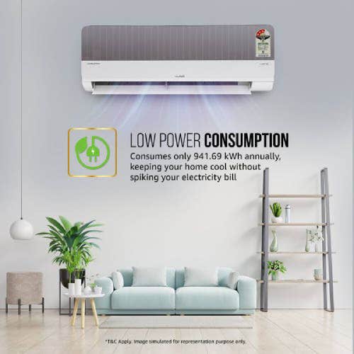 Lloyd 1.5 Ton 3 Star Inverter Split AC | 6-in-1 Convertible | Smart 4-Way Swing | Wi-Fi Ready | Turbo Cool (GLS18I3ASNMW, 2026 Model)