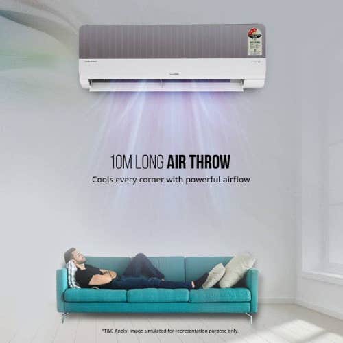 Lloyd 1.5 Ton 3 Star Inverter Split AC | 6-in-1 Convertible | Smart 4-Way Swing | Wi-Fi Ready | Turbo Cool (GLS18I3ASNMW, 2026 Model)