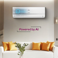Godrej 1 Ton 3 Star Inverter Split AC | Copper Condenser | i-Sense Technology | Silent Operation | Self Clean (HIC12Y3THWA, 2026 Model) White