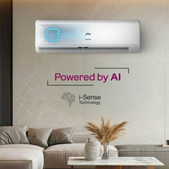 Godrej 1.5 Ton 5 Star Inverter Split AC | Copper Condenser | i-Sense Technology | Silent Operation | Self Clean (HIC18J5TGWA, 2026 Model) White