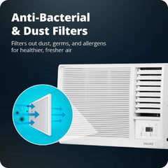 Voltas 1 Ton 2 Star Window AC | Copper Condenser | Anti-Dust Filter | Turbo Cooling | High Ambient Cooling (122FSPLATINA1TW, 2026 Model)