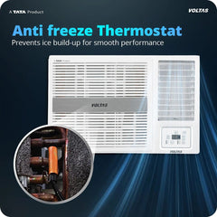 Voltas 1.5 Ton 2 Star Window AC | Copper Condenser | Anti-Dust Filter | Turbo Cooling | High Ambient Cooling (182FSPEARL15TW, 2026 Model)