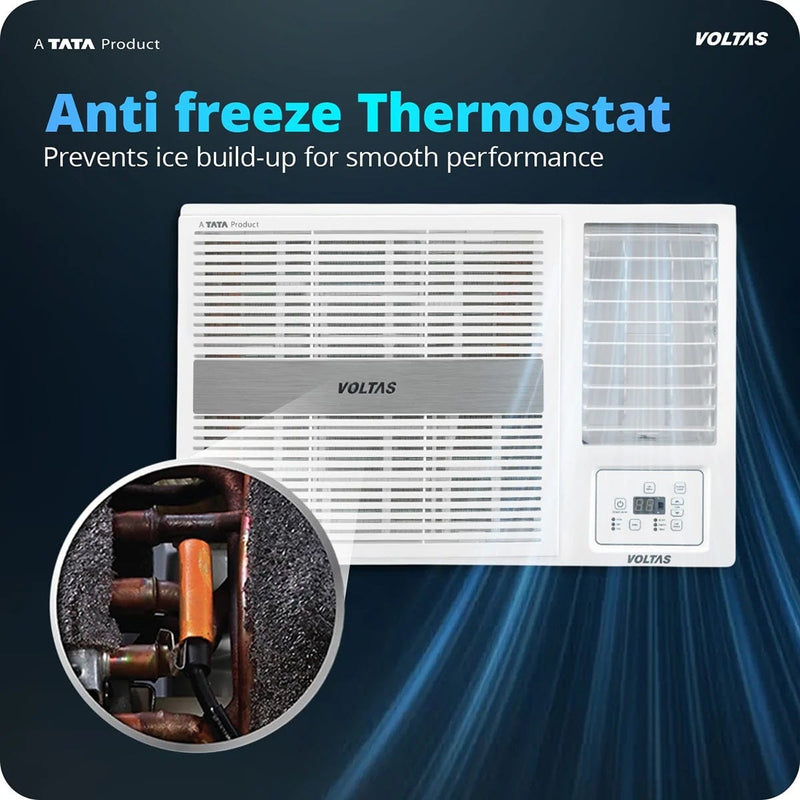 Voltas 1.5 Ton 2 Star Window AC | Copper Condenser | Anti-Dust Filter | Turbo Cooling | High Ambient Cooling (182FSPEARL15TW, 2026 Model)