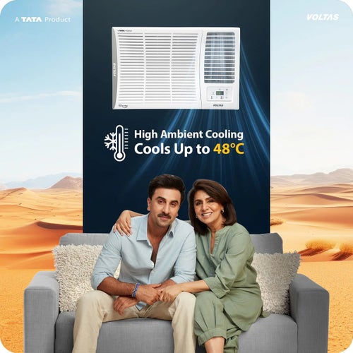 Voltas 1.5 Ton 2 Star Window AC | Copper Condenser | Anti-Dust Filter | Turbo Cooling | High Ambient Cooling (182FSELITE15TW, 2026 Model)
