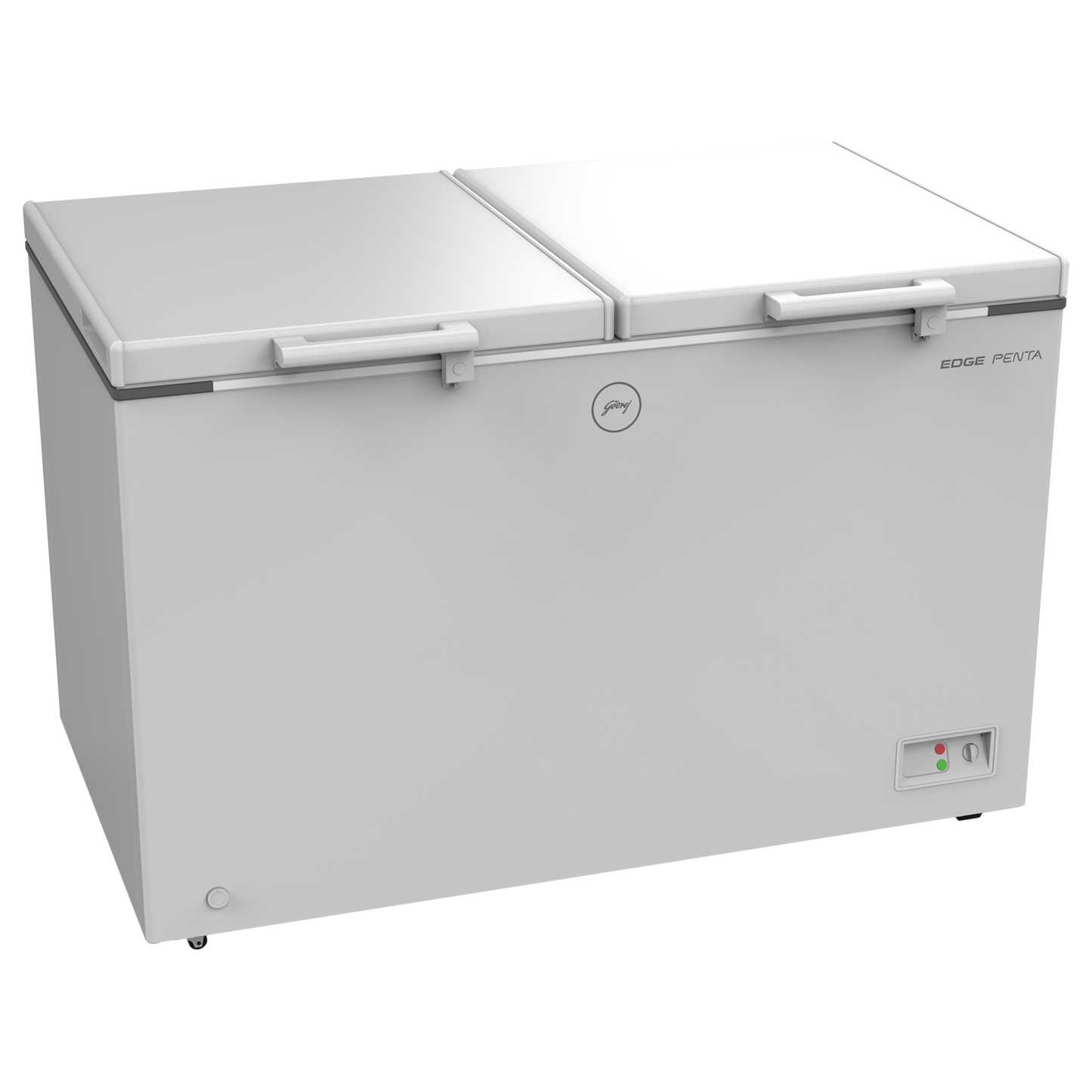 Godrej Edge Penta 300 Litres 3 Star Double Door Deep Freezer (ZOP Technology, DH EPenta 325C 31C, Royal White)