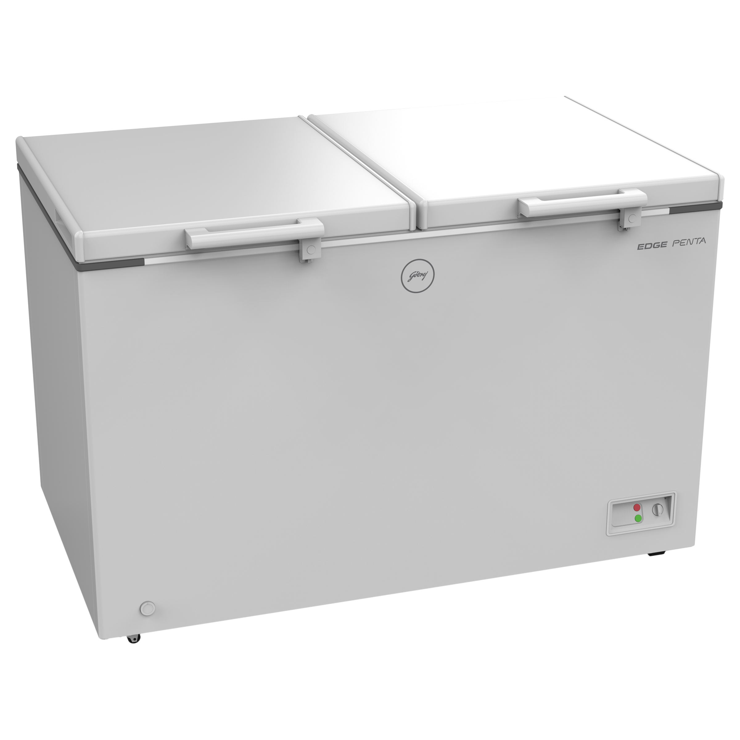 Godrej Edge Penta 300 Litres 3 Star Double Door Deep Freezer (ZOP Technology, DH EPenta 325C 31C, Royal White)