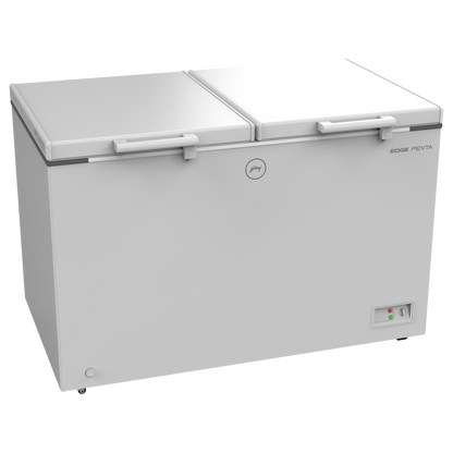 Godrej Edge Penta 300 Litres 3 Star Double Door Deep Freezer (ZOP Technology, DH EPenta 325C 31C, Royal White)