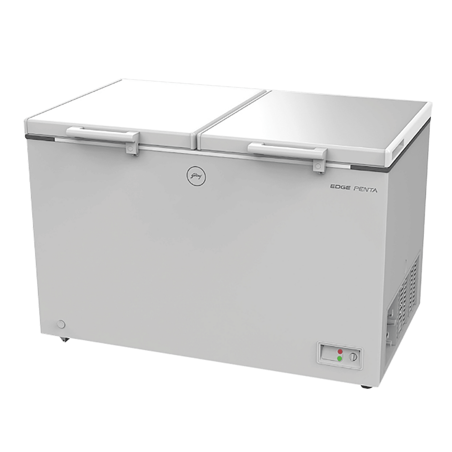 Godrej Edge Penta 300 Litres 3 Star Double Door Deep Freezer (ZOP Technology, DH EPenta 325C 31C, Royal White)