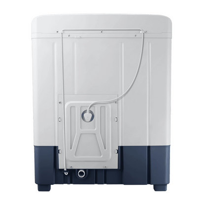 SAMSUNG 6.5 kg 5 Star Semi Automatic Washing Machine with Air Turbo Drying (WT65R2200LL/TL, Light Gray & Blue Base)
