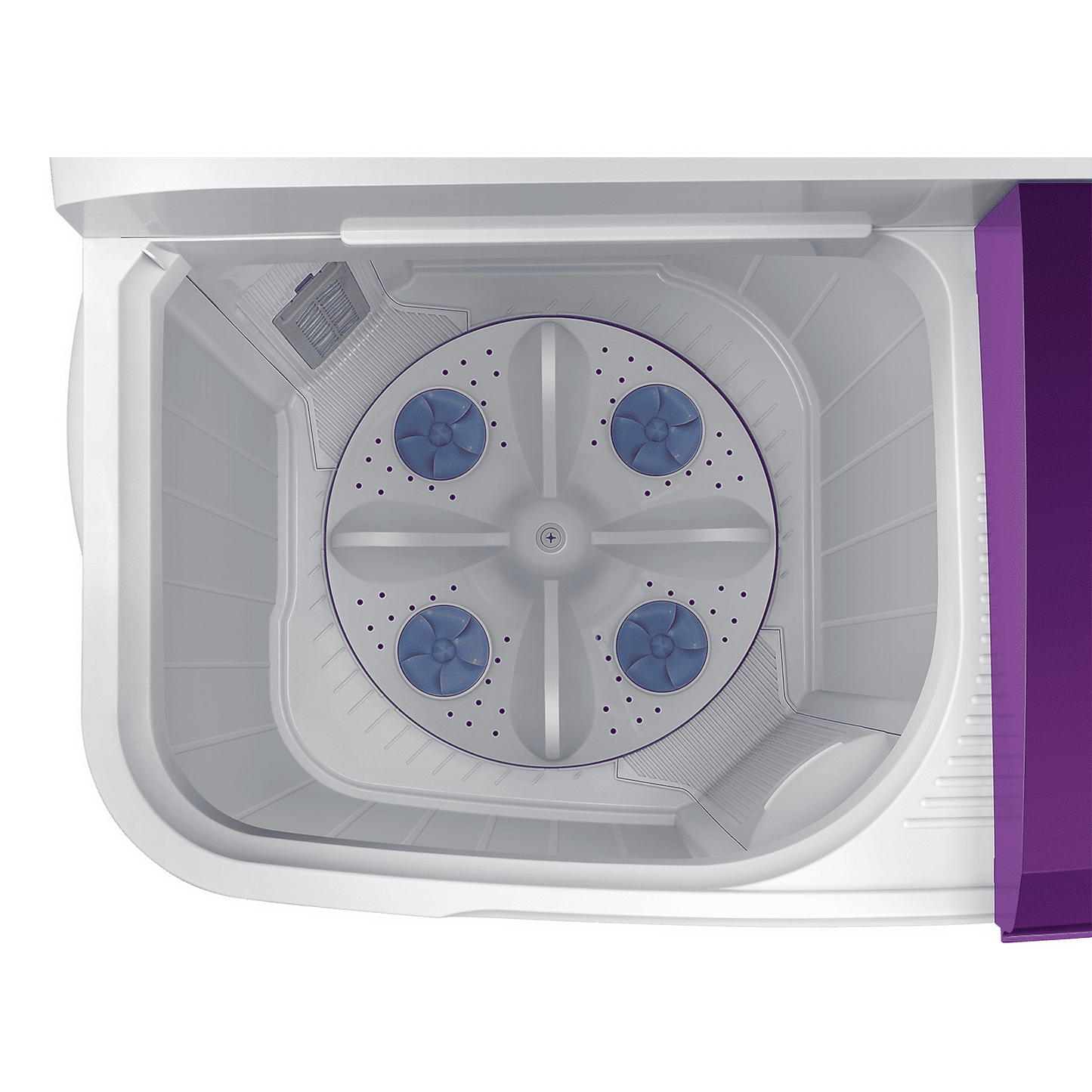 SAMSUNG 7 kg 5 Star Semi Automatic Washing Machine with Double Strong Pulsator (WT70M3000UU/TL, Light Gray & Voilet)