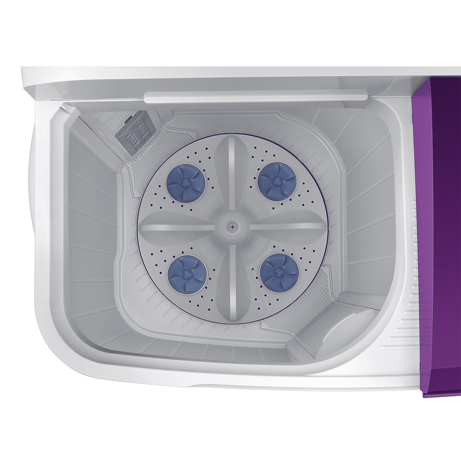 SAMSUNG 7 kg 5 Star Semi Automatic Washing Machine with Double Strong Pulsator (WT70M3000UU/TL, Light Gray & Voilet)