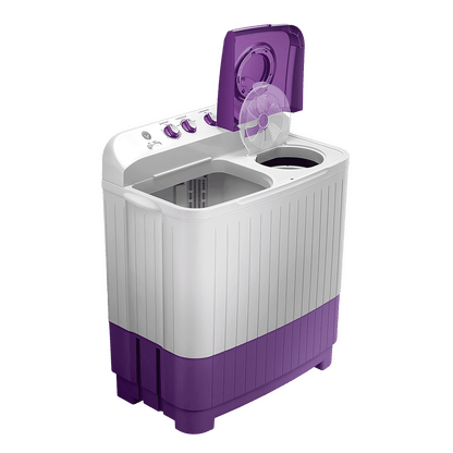 SAMSUNG 7 kg 5 Star Semi Automatic Washing Machine with Double Strong Pulsator (WT70M3000UU/TL, Light Gray & Voilet)