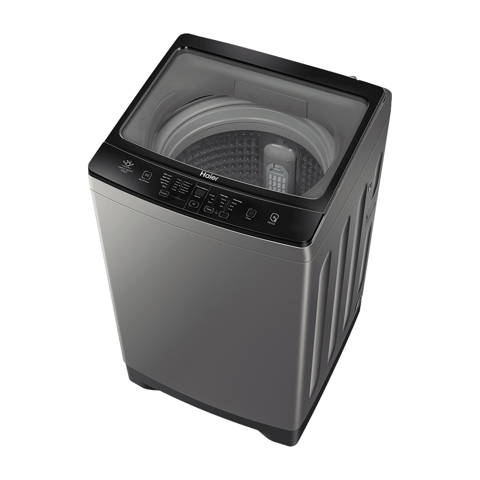 Haier 8 kg Fully Automatic Top Load Washing Machine (HWM80-H826S6, In-built Heater, Jade Silver)