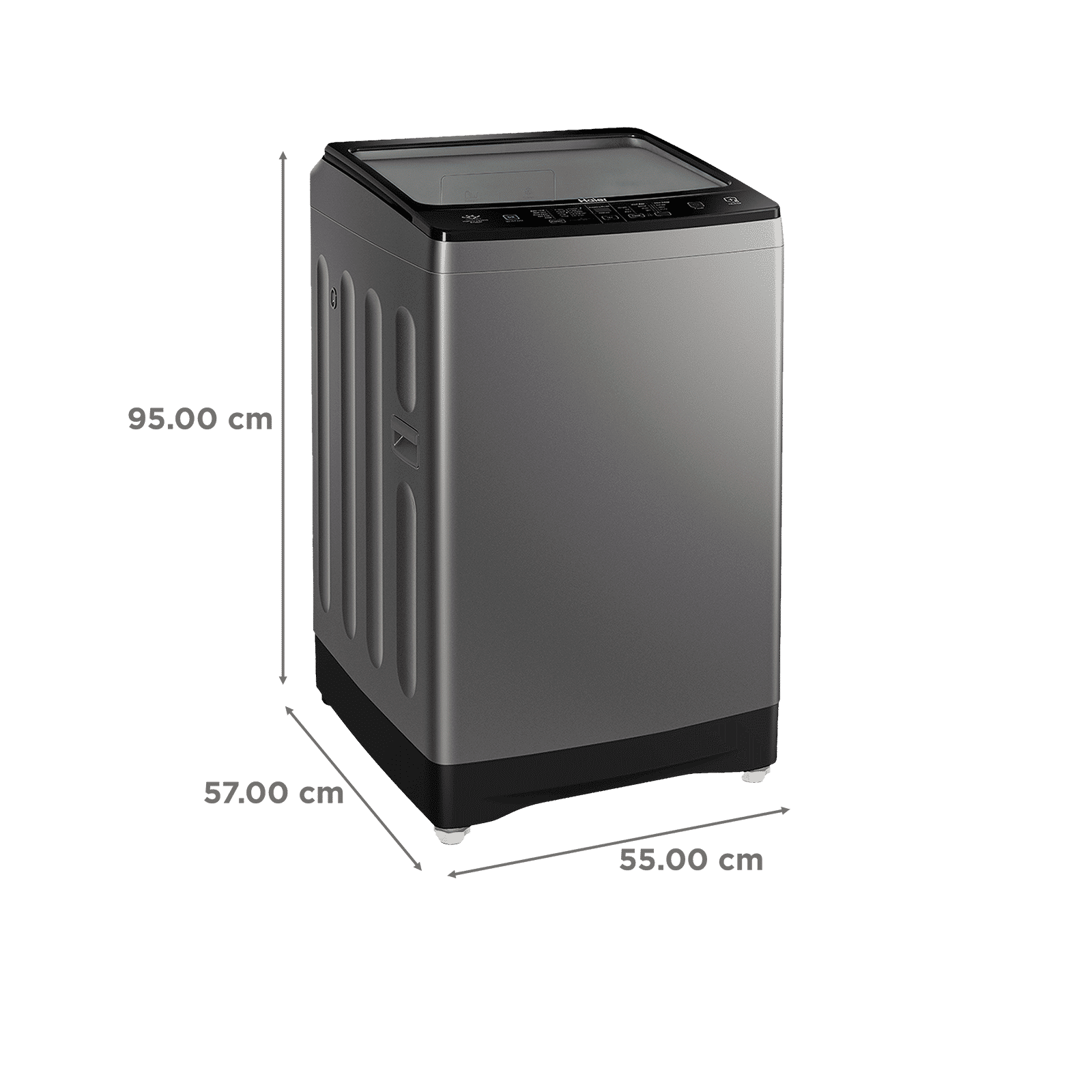 Haier 8 kg Fully Automatic Top Load Washing Machine (HWM80-H826S6, In-built Heater, Jade Silver)