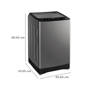 Haier 8 kg Fully Automatic Top Load Washing Machine (HWM80-H826S6, In-built Heater, Jade Silver)