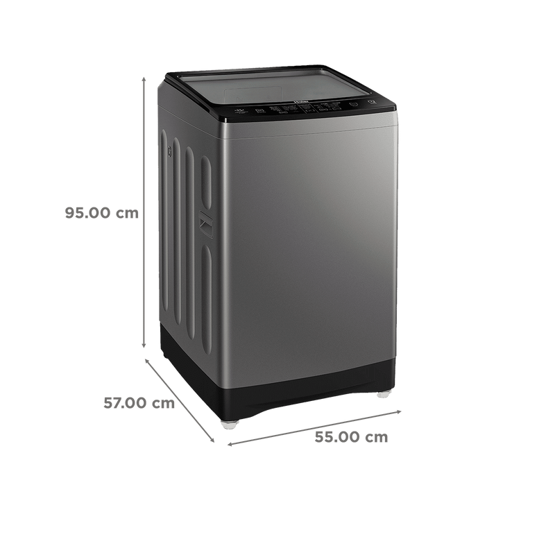 Haier 8 kg Fully Automatic Top Load Washing Machine (HWM80-H826S6, In-built Heater, Jade Silver)