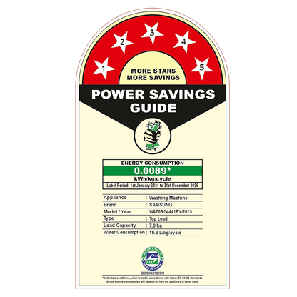 SAMSUNG 7 kg 5 Star Fully Automatic Top Load Washing Machine (WA70BG4441BYTL, Diamond Drum, Lavender Gray)