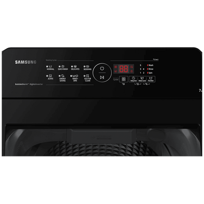 SAMSUNG 7 kg 5 Star Fully Automatic Top Load Washing Machine (WA70BG4441BYTL, Diamond Drum, Lavender Gray)