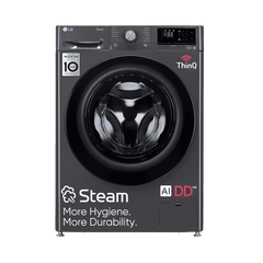 LG 9kg 5 Star Fully Automatic Front Load Washing Machine (FHV1409Z4M.ABMQEIL, LG ThinQ with Wi-Fi, Middle Black)