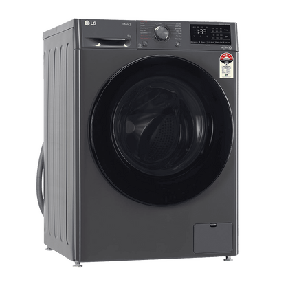 LG 9kg 5 Star Fully Automatic Front Load Washing Machine (FHV1409Z4M.ABMQEIL, LG ThinQ with Wi-Fi, Middle Black)