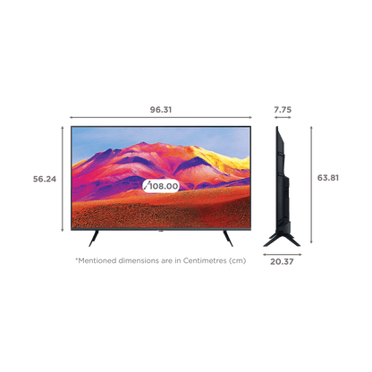 SAMSUNG Series 5 108 cm (43 inch) Full HD LED Tizen TV with Hyper Real Picture Processor (2022 model)