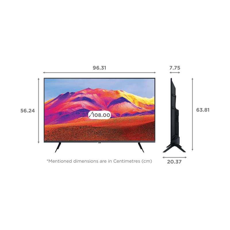 SAMSUNG Series 5 108 cm (43 inch) Full HD LED Tizen TV with Hyper Real Picture Processor (2022 model)