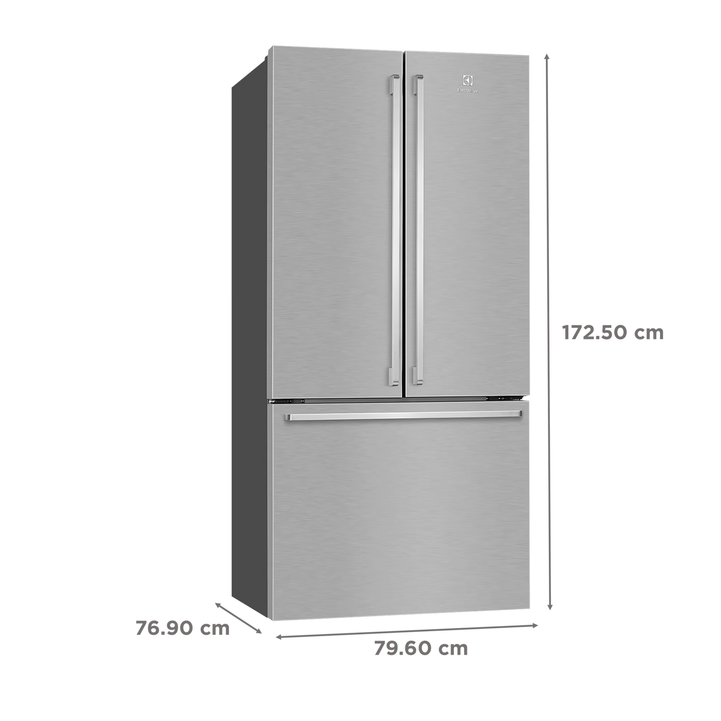 Electrolux UltimateTaste 700 524 Litres Frost Free French Door Refrigerator with NutriFresher Inverter Compressor (EHE5224C-A NIN, Arctic Silver)