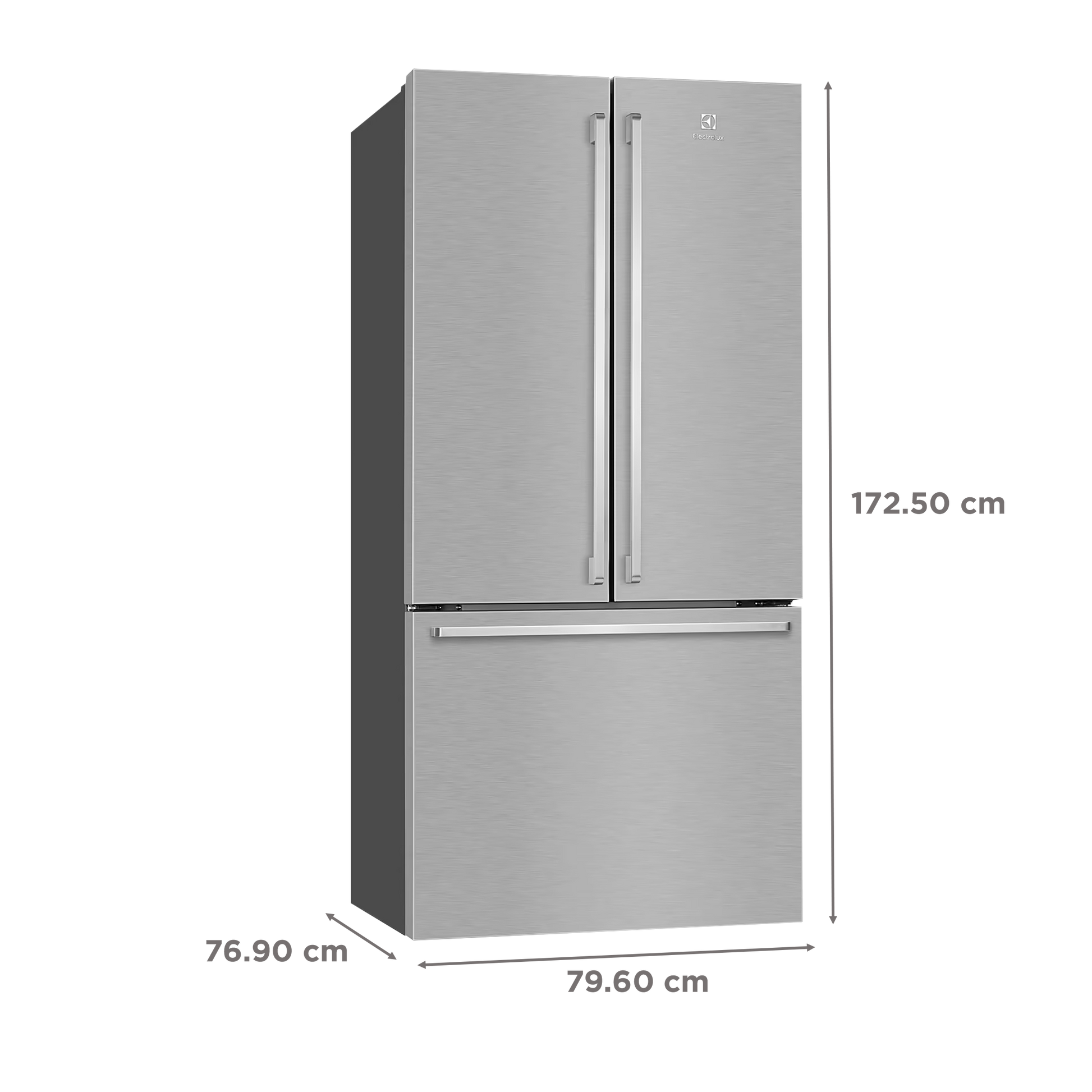 Electrolux UltimateTaste 700 524 Litres Frost Free French Door Refrigerator with NutriFresher Inverter Compressor (EHE5224C-A NIN, Arctic Silver)