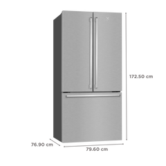 Electrolux UltimateTaste 700 524 Litres Frost Free French Door Refrigerator with NutriFresher Inverter Compressor (EHE5224C-A NIN, Arctic Silver)