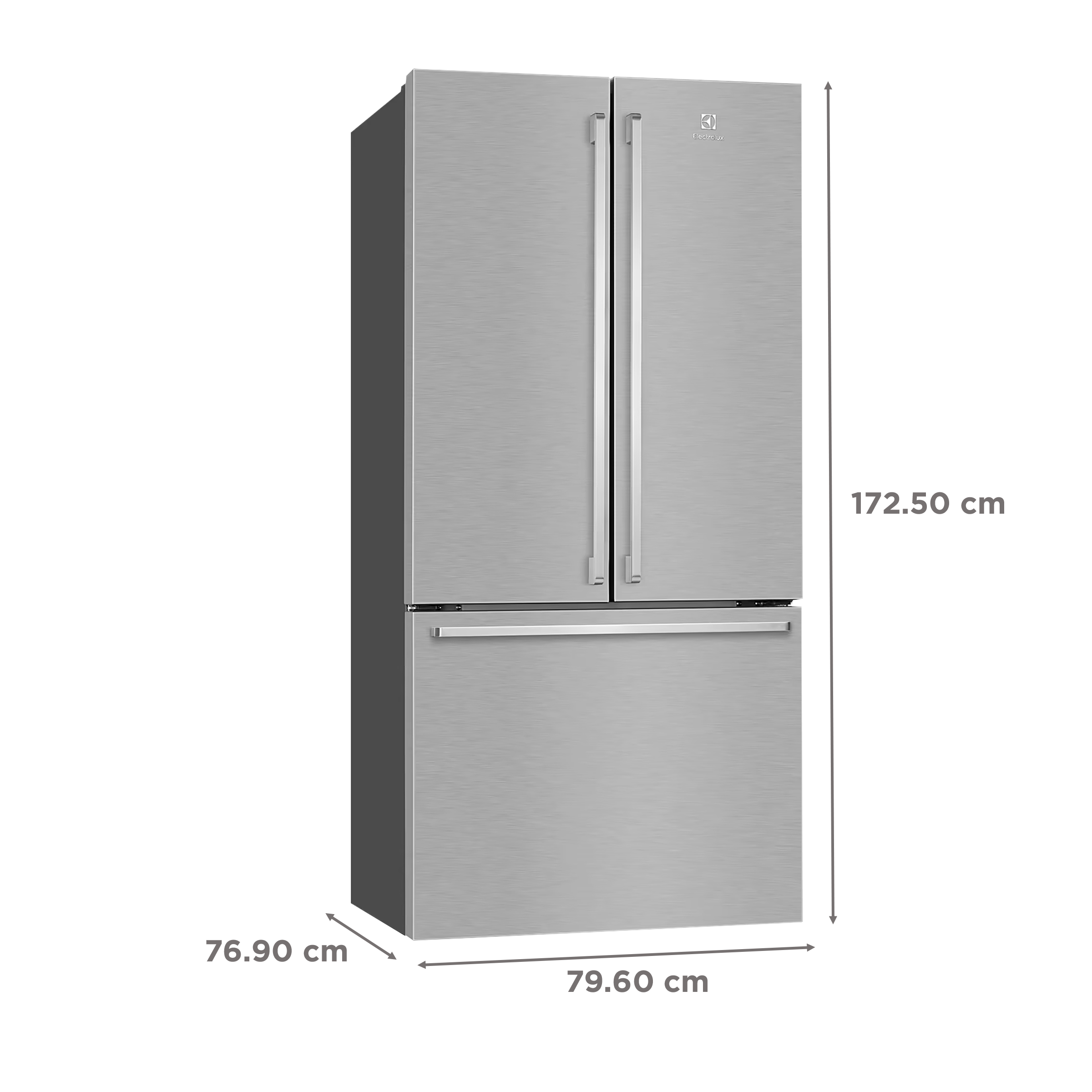 Electrolux UltimateTaste 700 524 Litres Frost Free French Door Refrigerator with NutriFresher Inverter Compressor (EHE5224C-A NIN, Arctic Silver)