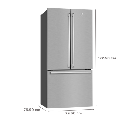 Electrolux UltimateTaste 700 524 Litres Frost Free French Door Refrigerator with NutriFresher Inverter Compressor (EHE5224C-A NIN, Arctic Silver)