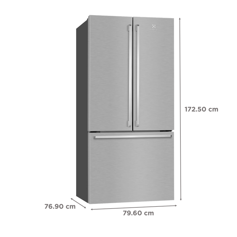 Electrolux UltimateTaste 700 524 Litres Frost Free French Door Refrigerator with NutriFresher Inverter Compressor (EHE5224C-A NIN, Arctic Silver)
