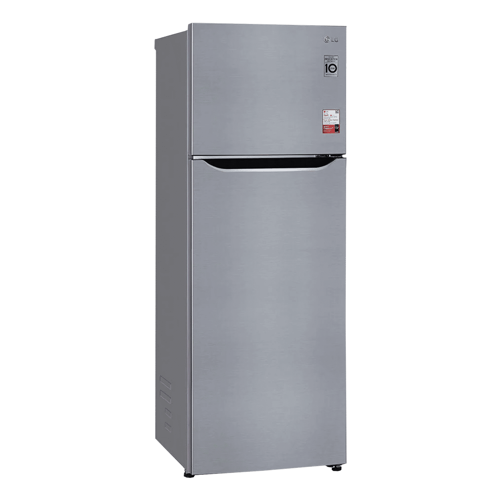 LG 288 Litres 2 Star Frost Free Double Door Convertible Refrigerator with Multi Air Flow (GL-S322SPZY.APZZEB, Shiny Steel)