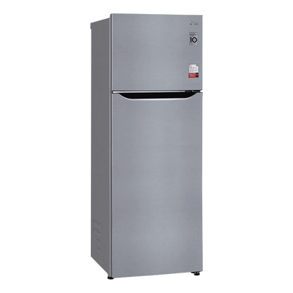 LG 288 Litres 2 Star Frost Free Double Door Convertible Refrigerator with Multi Air Flow (GL-S322SPZY.APZZEB, Shiny Steel)