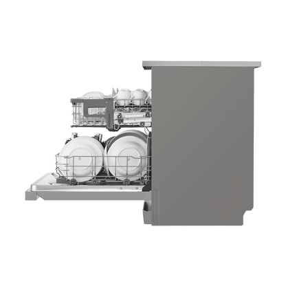 LG 14 Place Settings Free Standing Dishwasher with Inverter Direct Drive (Silver)