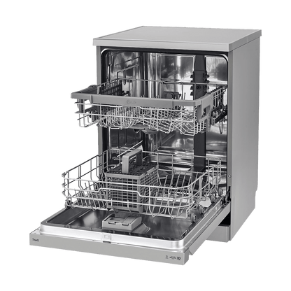 LG 14 Place Settings Free Standing Dishwasher with Inverter Direct Drive (Silver)