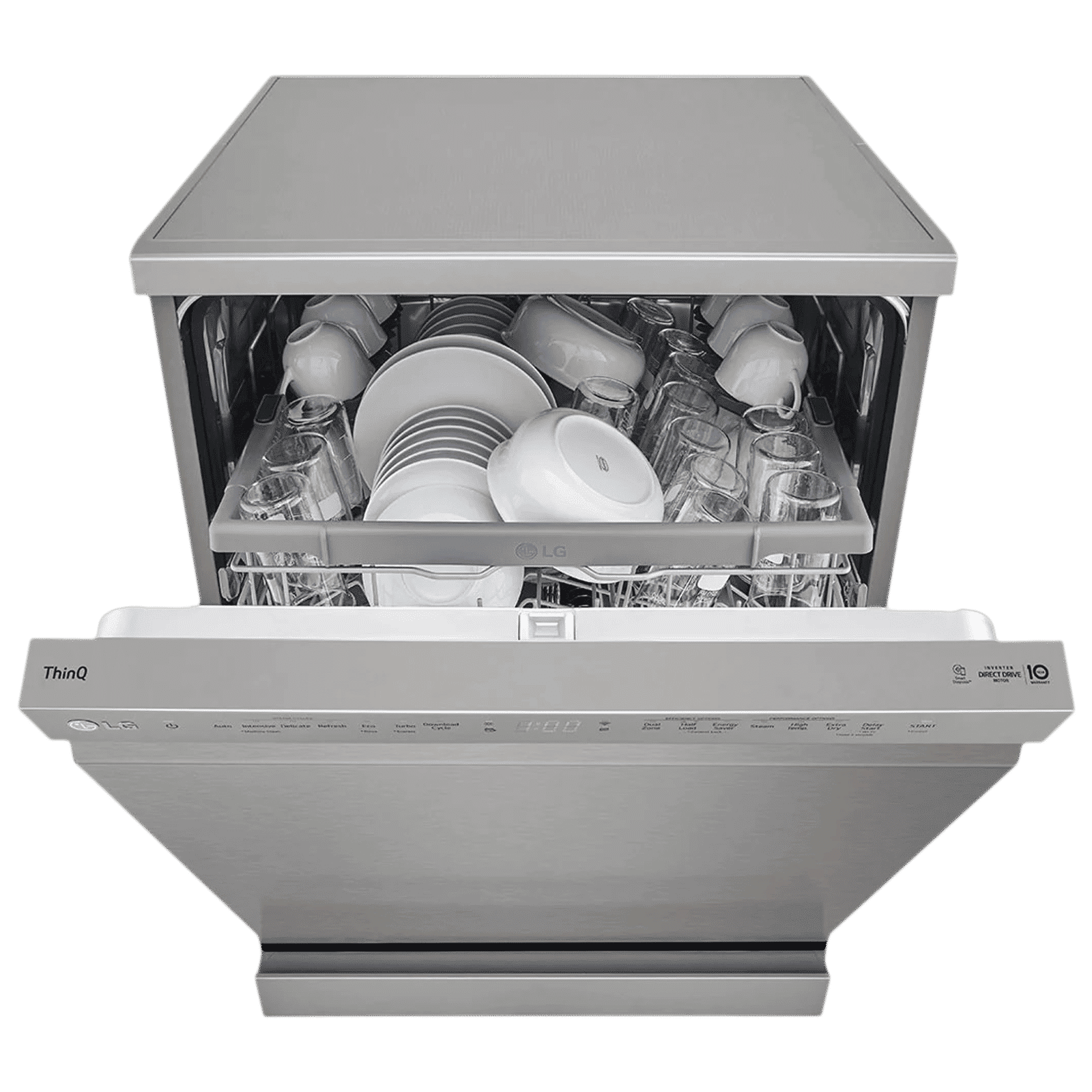 LG 14 Place Settings Free Standing Dishwasher with Inverter Direct Drive (Silver)