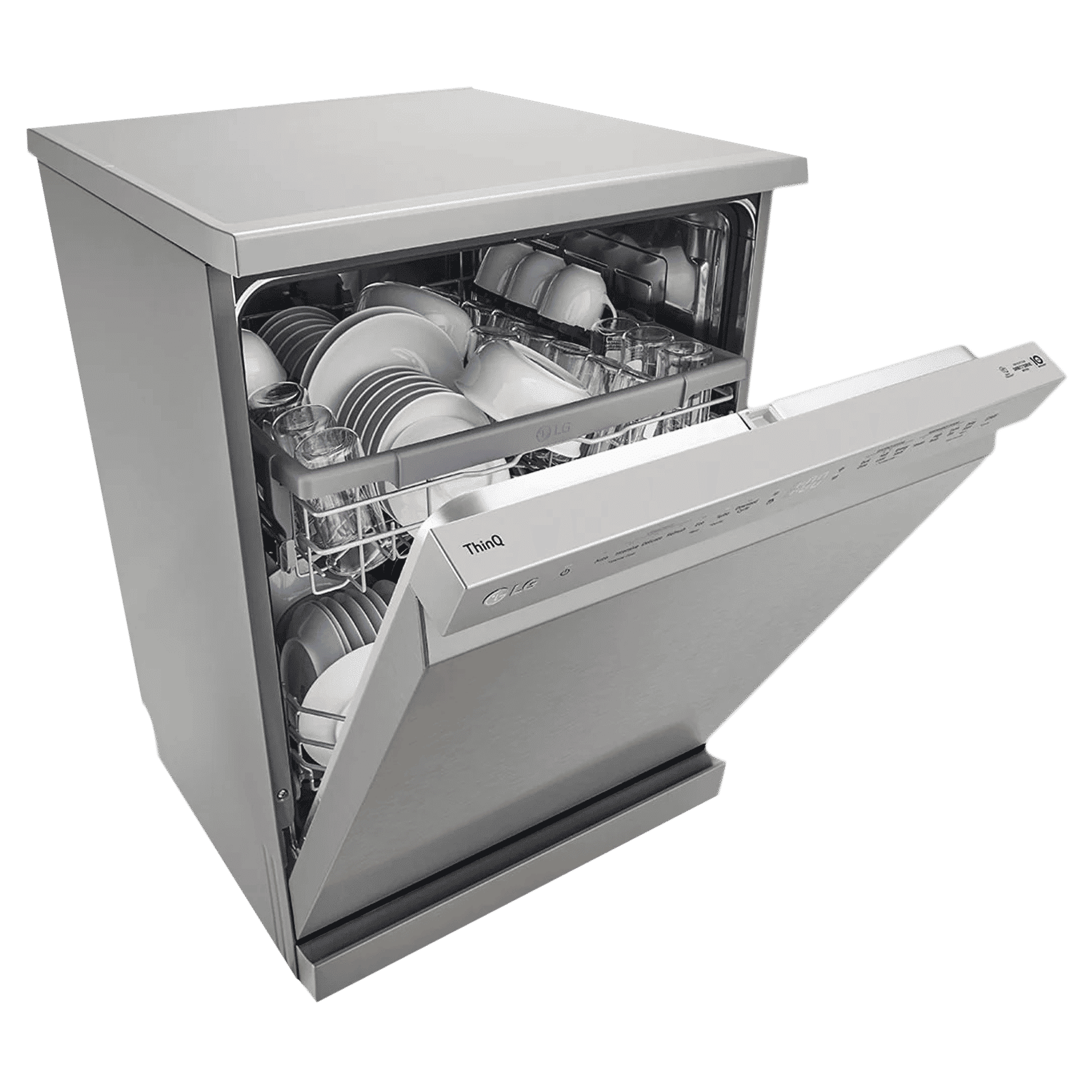 LG 14 Place Settings Free Standing Dishwasher with Inverter Direct Drive (Silver)