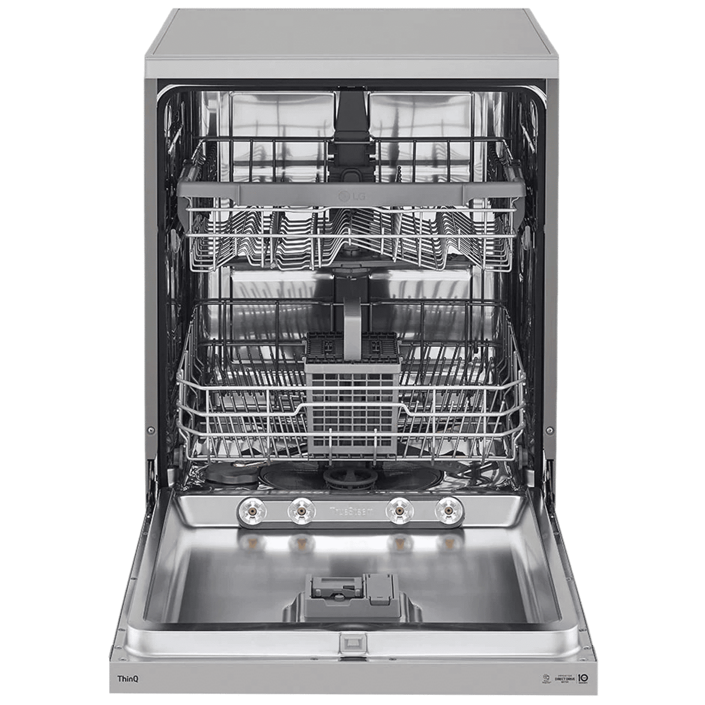 LG 14 Place Settings Free Standing Dishwasher with Inverter Direct Drive (Silver)