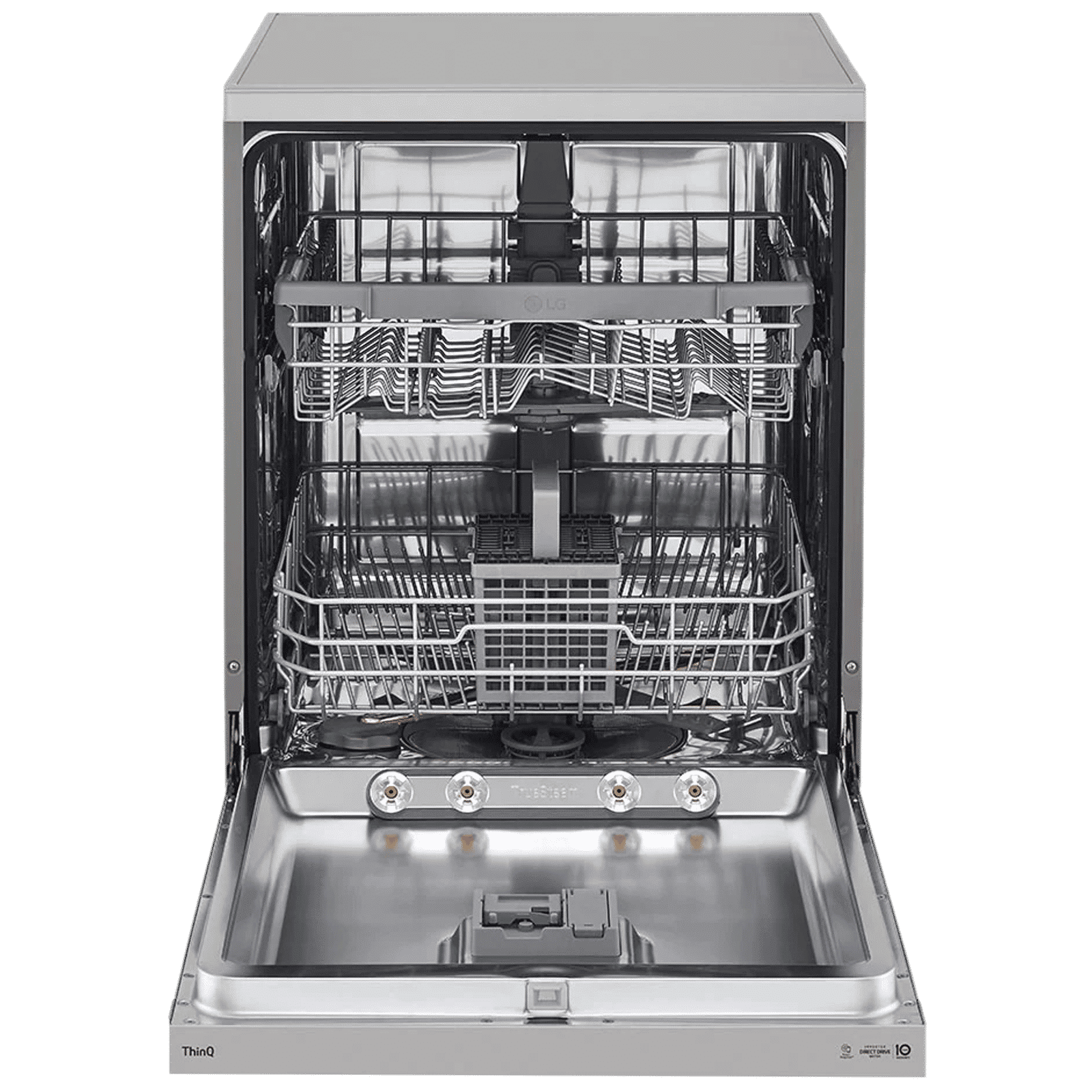 LG 14 Place Settings Free Standing Dishwasher with Inverter Direct Drive (Silver)