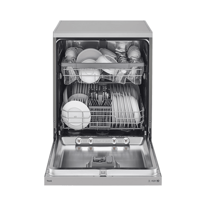 LG 14 Place Settings Free Standing Dishwasher with Inverter Direct Drive (Silver)
